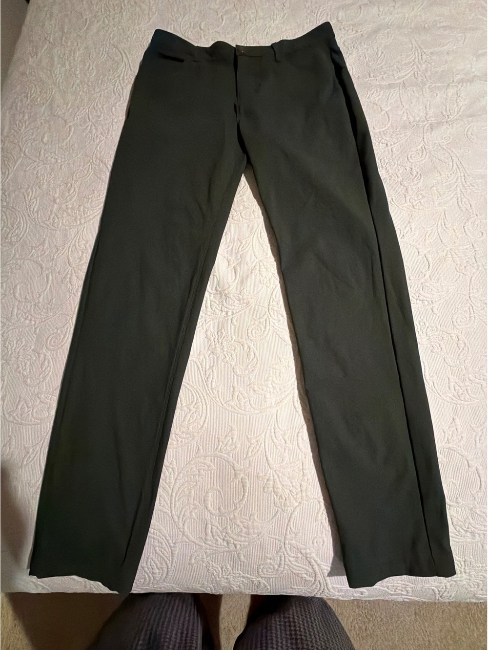 Falke Dark Green Slim Fit Pants